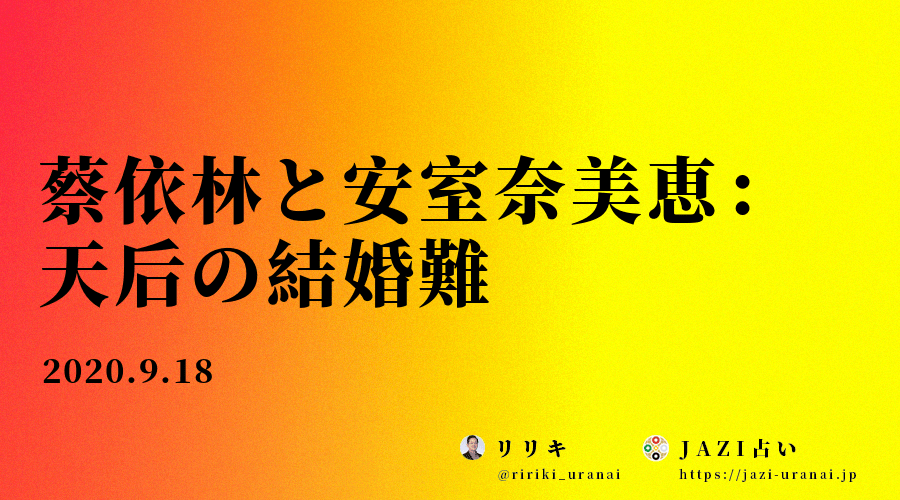 蔡依林と安室奈美恵：天后の結婚難